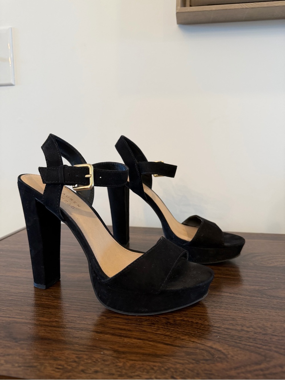 Lauren Conrad Black Platform Heels – Size 8.5